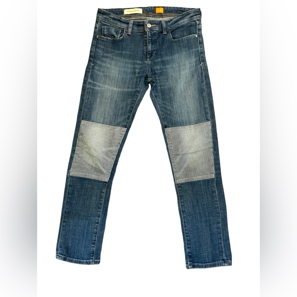 Pilcro and the Letterpress Blue Straight Leg Jeans